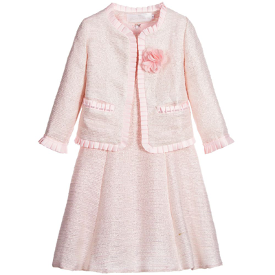 Romano Princess Babies' Girls Pink & Silver Dress Set