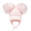 S TILA OF SWEDEN SÄTILA OF SWEDEN GIRLS PINK TINDRA DOUBLE POM-POM HAT