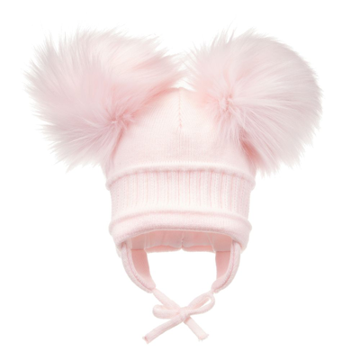 S Tila Of Sweden Kids' Pink Pom-pom Hat
