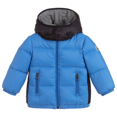 Moncler Babies' Blue Down Padded Coat