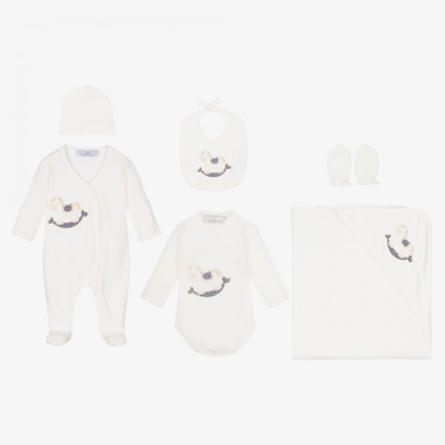 Beau Kid Ivory Babysuit Set (6 Piece)