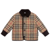 BURBERRY BEIGE CHECK BABY JACKET