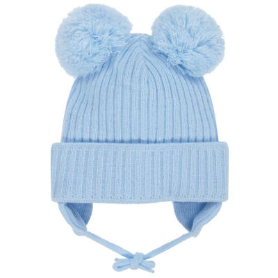 S Tila Of Sweden Blue Minnie Pom-pom Hat