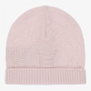 GUCCI GIRLS PINK KNITTED CASHMERE BABY HAT