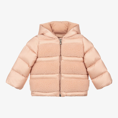 Moncler Babies' Girls Pink Puffer Down Jacket