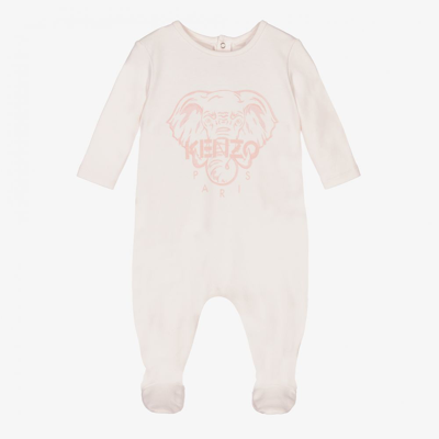 Kenzo Girls Ivory Elephant Babygrow