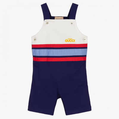 Gucci Boys Blue Cotton Baby Shortie