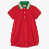 GUCCI RED POLO SHIRT BABY SHORTIE