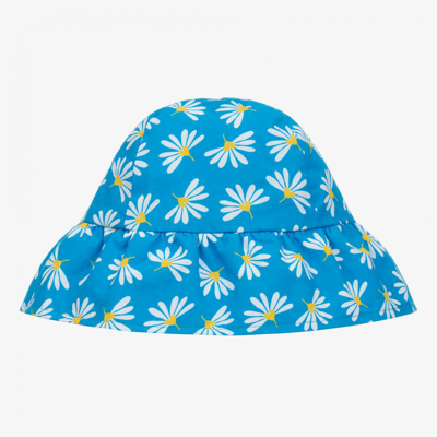 Agatha Ruiz De La Prada Babies'  Girls Blue & White Floral Sun Hat
