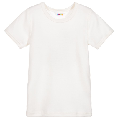 Joha Ivory Thermal Wool T-shirt