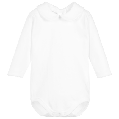 Babidu Babies' White Cotton Bodysuit