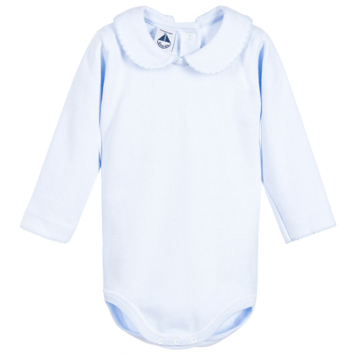 Babidu Babies' Pale Blue Cotton Bodysuit