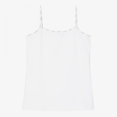 La Perla Kids' Girls Luxury White Cotton Vest