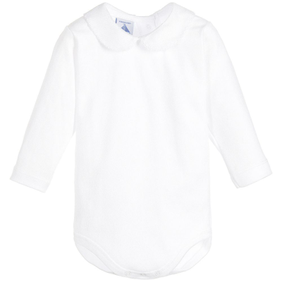 Babidu Babies' White Cotton Jersey Bodysuit