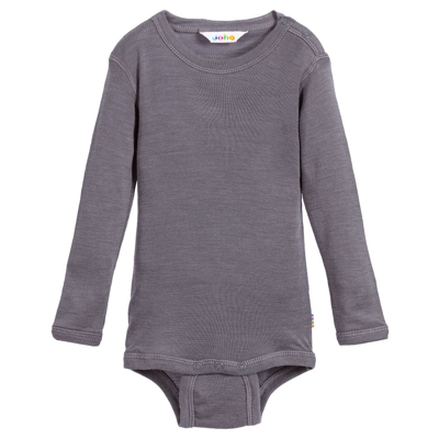 Joha Babies' Grey Merino Wool & Silk Bodyvest