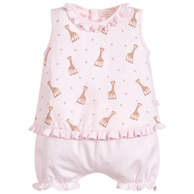 Kissy Kissy Girls Pink Cotton Baby Shorts Set