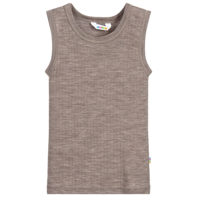 Joha Beige Merino Wool Vest