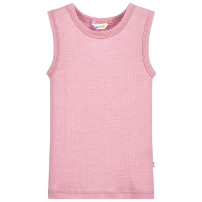 Joha Kids' Girls Pink Merino Wool Vest