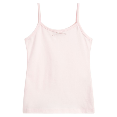 Story Loris Kids' Girls Pink Cotton Vest Top