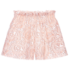 FENDI GIRLS PINK COTTON SHORTS