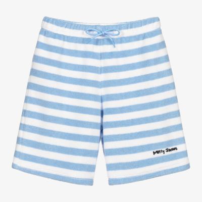Mitty James Babies' Blue Striped Towelling Shorts
