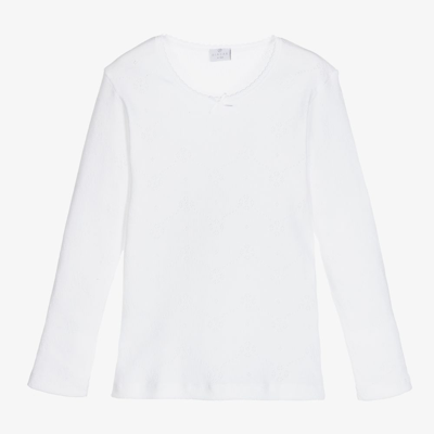 Diacar Kids' Girls White Cotton Vest