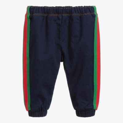 Gucci Blue Denim Baby Trousers