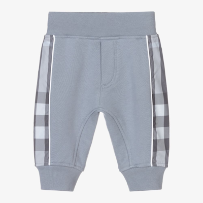 Burberry Blue Cotton Baby Joggers