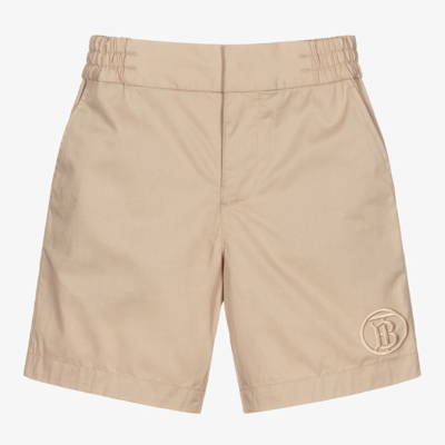 Burberry Babies' Boys Beige Monogram Shorts