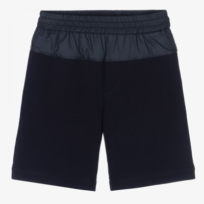 Fendi Babies' Boys Navy Blue Jersey Shorts
