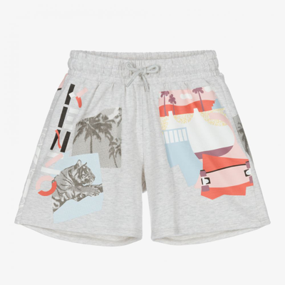 Kenzo Babies' Girls Grey Logo Shorts