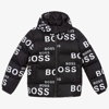 Bosswear Logo-print Zip-up Padded Jacket In Black