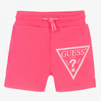 Guess Babies' Girls Pink Cotton Shorts