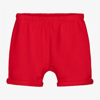 GUCCI GIRLS RED COTTON SHORTS