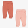 MINYMO GIRLS PINK COTTON JOGGERS (2 PACK)