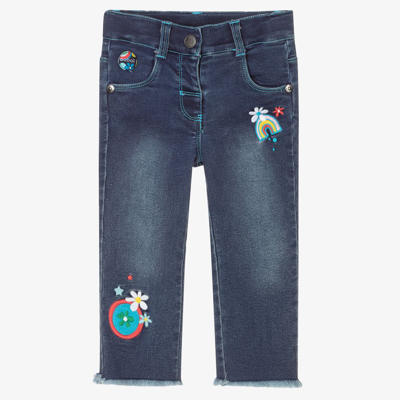Boboli Babies' Girls Blue Denim Jeans
