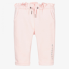 GIVENCHY GIRLS PALE PINK LOGO JOGGERS
