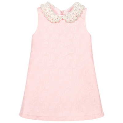 Romano Princess Kids' Girls Pink Pearl Collar Dress
