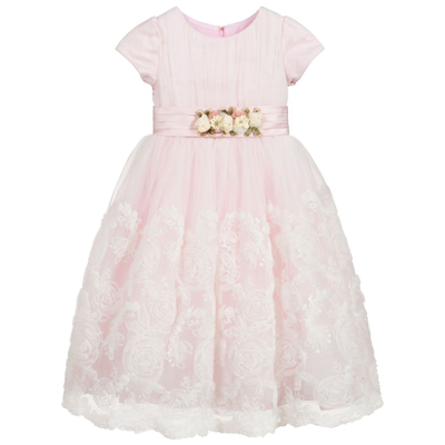 Romano Princess Kids' Girls Pink Lace Dress