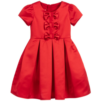 Childrensalon Occasions Kids' Girls Red Satin Dress