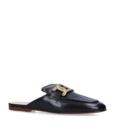 TOD'S LEATHER SLIPPERS