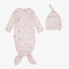 ADEN + ANAIS ADEN + ANAIS GIRLS BABY PINK DAY GOWN & HAT SET