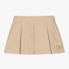 BURBERRY BABY GIRLS BEIGE COTTON SKIRT