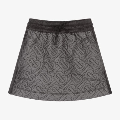 Burberry Babies' Girls Black Monogram Skirt