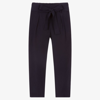 IDO JUNIOR IDO JUNIOR GIRLS NAVY BLUE VISCOSE TROUSERS