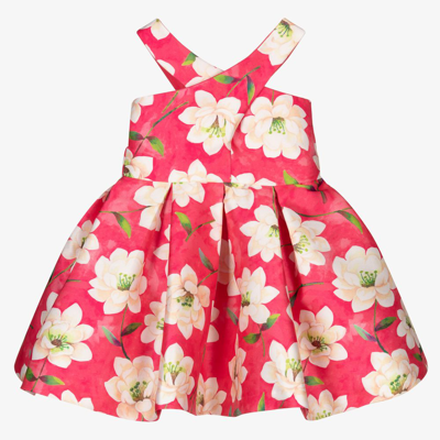 Abel & Lula Babies' Girls Pink Floral Dress