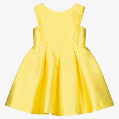 Abel & Lula Babies' Girls Yellow Satin Dress