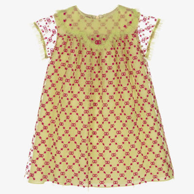 gucci pink and green dress Gucci Floral Crepe de Chine Silk Dress – Runway Catalog main image 0