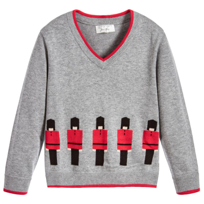 Rachel Riley Boys Grey Soldier Jumper