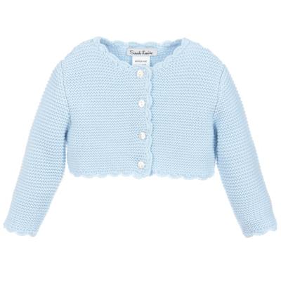 Sarah Louise Babies' Girls Blue Knitted Cardigan